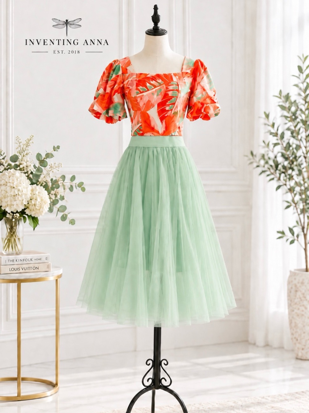 Rue21 Mint Green Tulle Midi Skirt size Medium